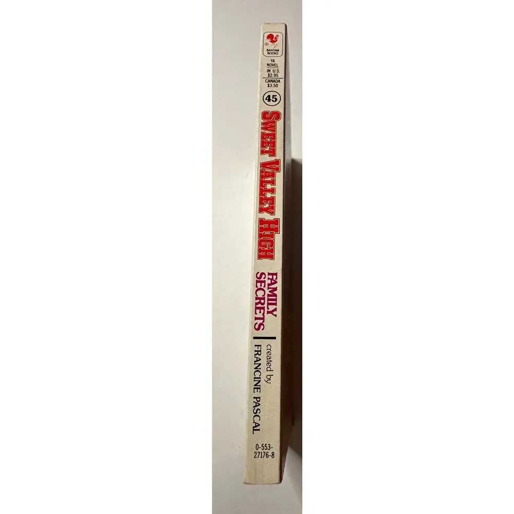 Sweet Valley High 1ST Edition First Print Book #45 Family Secrets Vintage 1980's